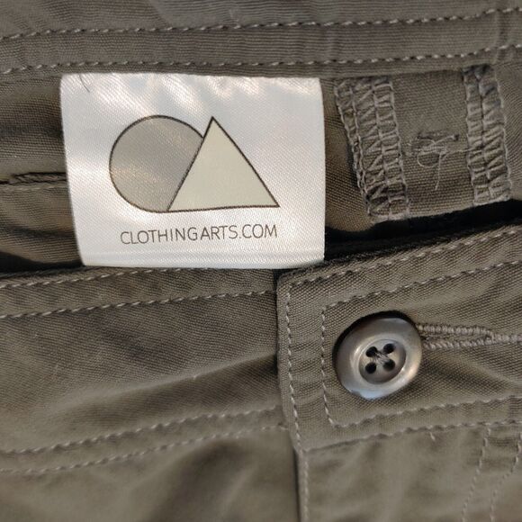 Clothing Arts Mens P^Cubed Pickpocket Proof Travel Pants 42x31 Olive Adjustable - Picture 3 of 11